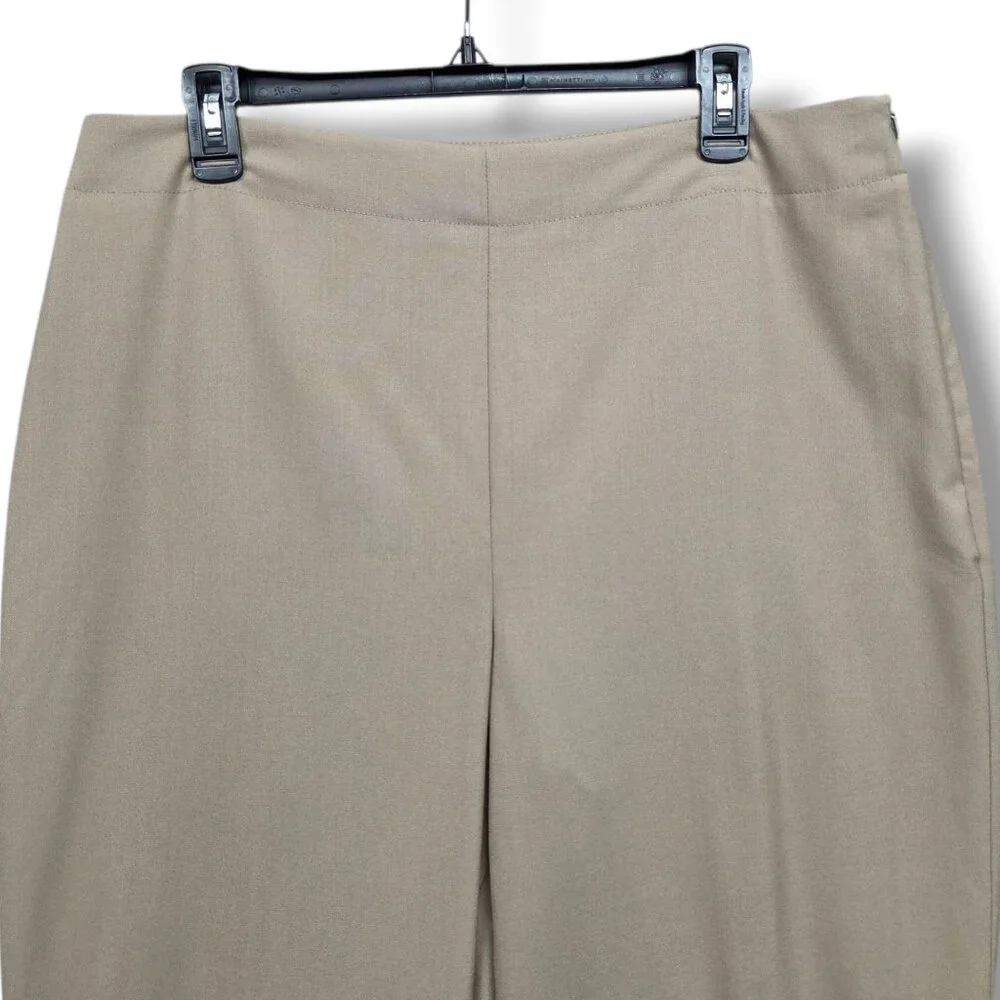 Talbots Hollywood Trouser Womens 14 Beige‎ Straight High Rise